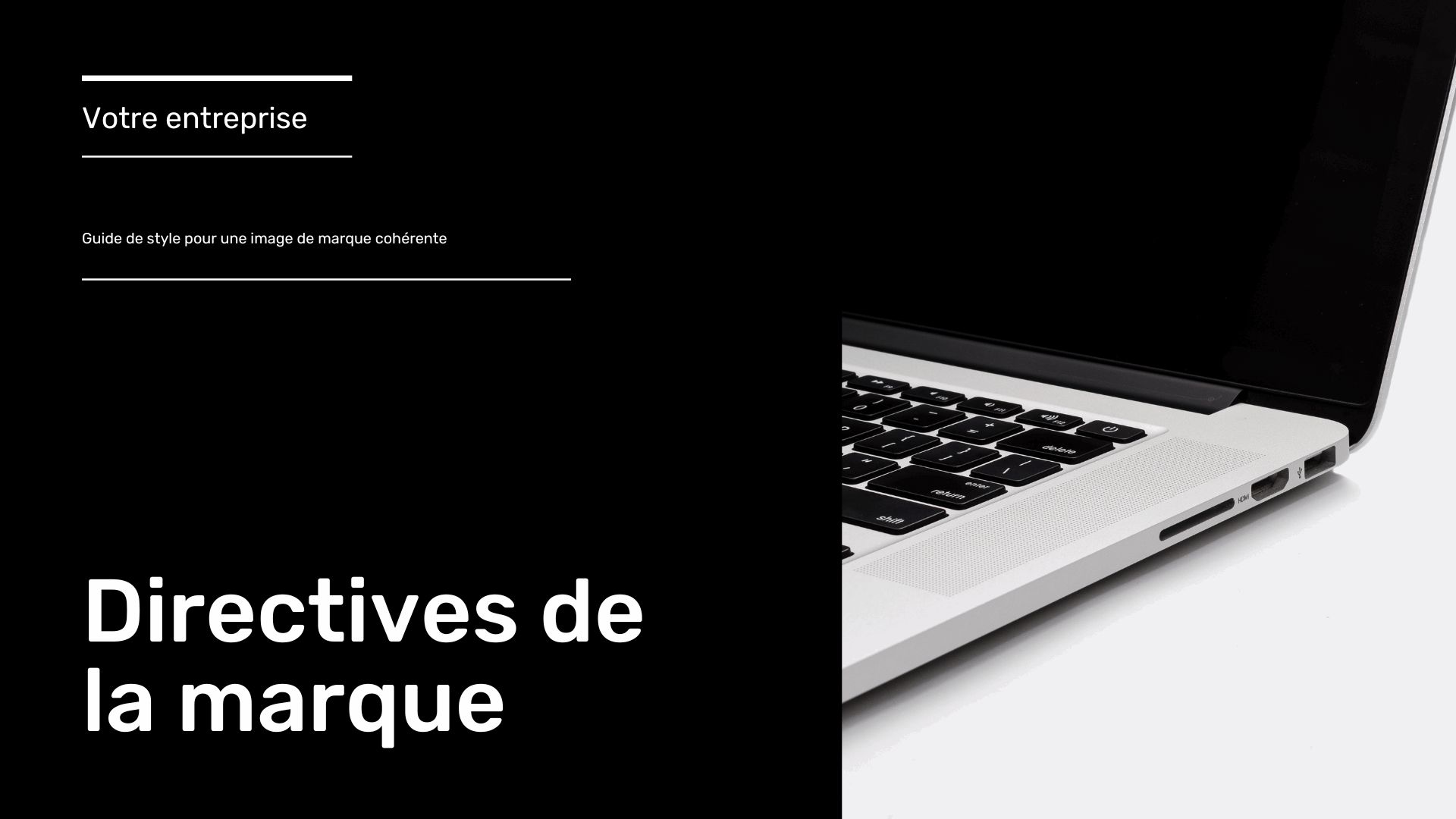 Flince l'agence - Template - Document de marque pour analyser une entreprise